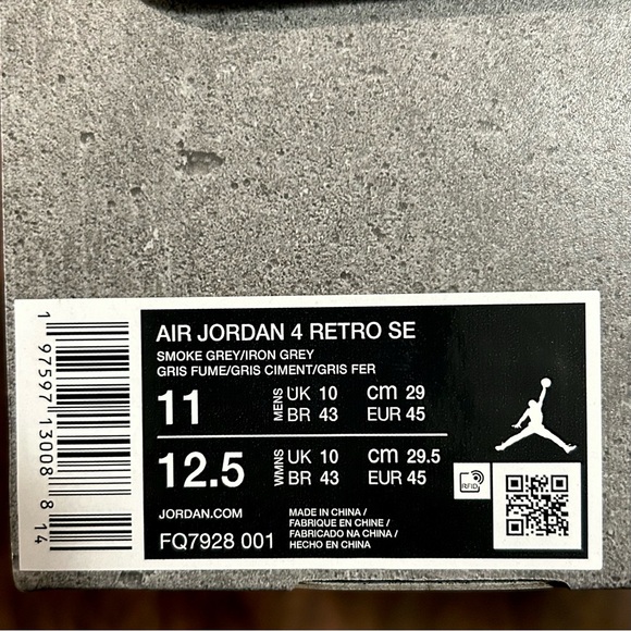 Brand New Jordan 4 Retro SE “Wet Cement” - Picture 2 of 6